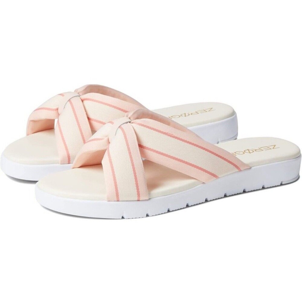Cole Haan Zero grand Slide Sandals In Birds Peach Whip Sz 9 New